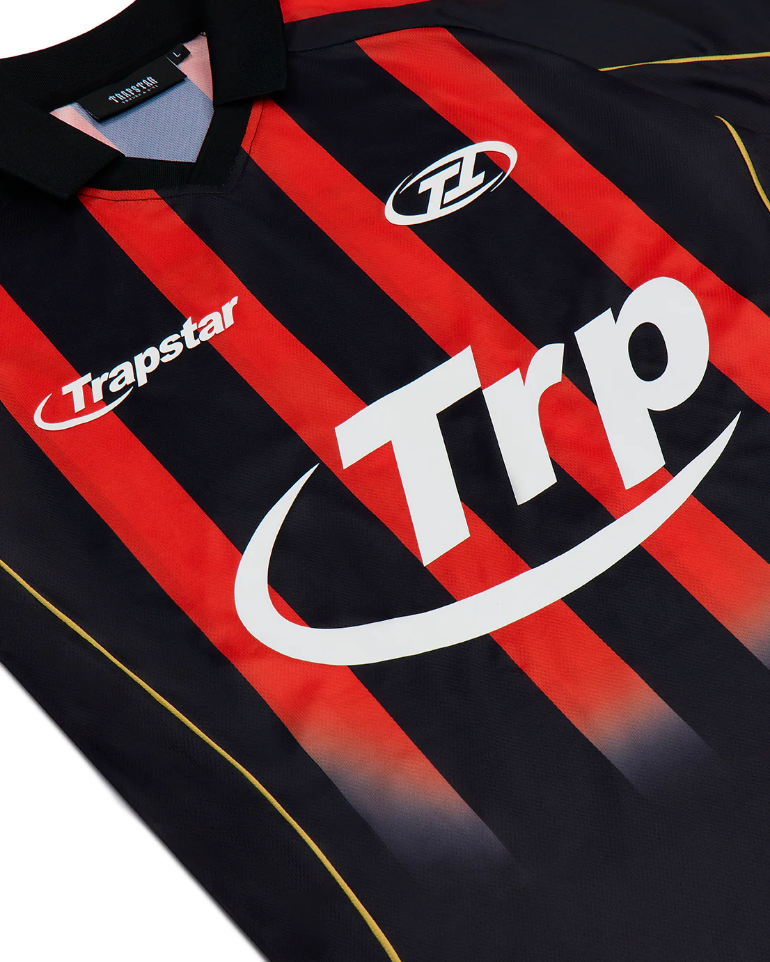 Hyperdrive Striped Football Jersey - Black/Red - Image 3