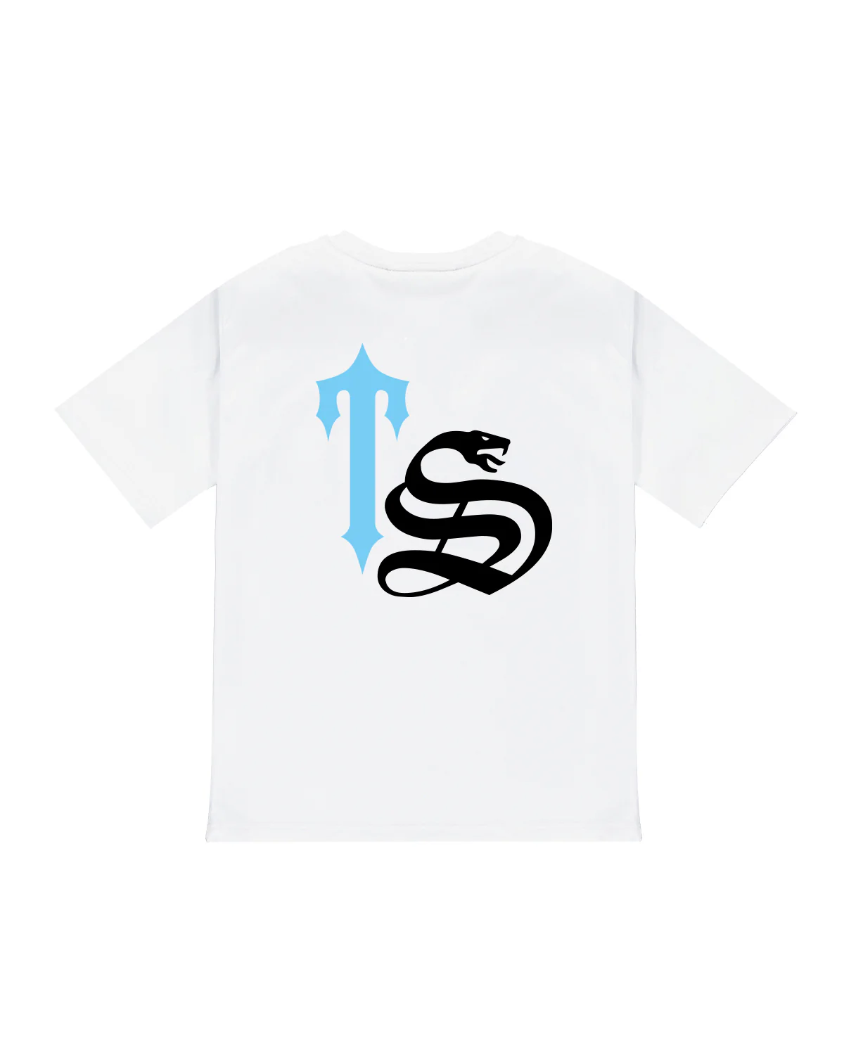 Script Tee - White/Teal - Image 2