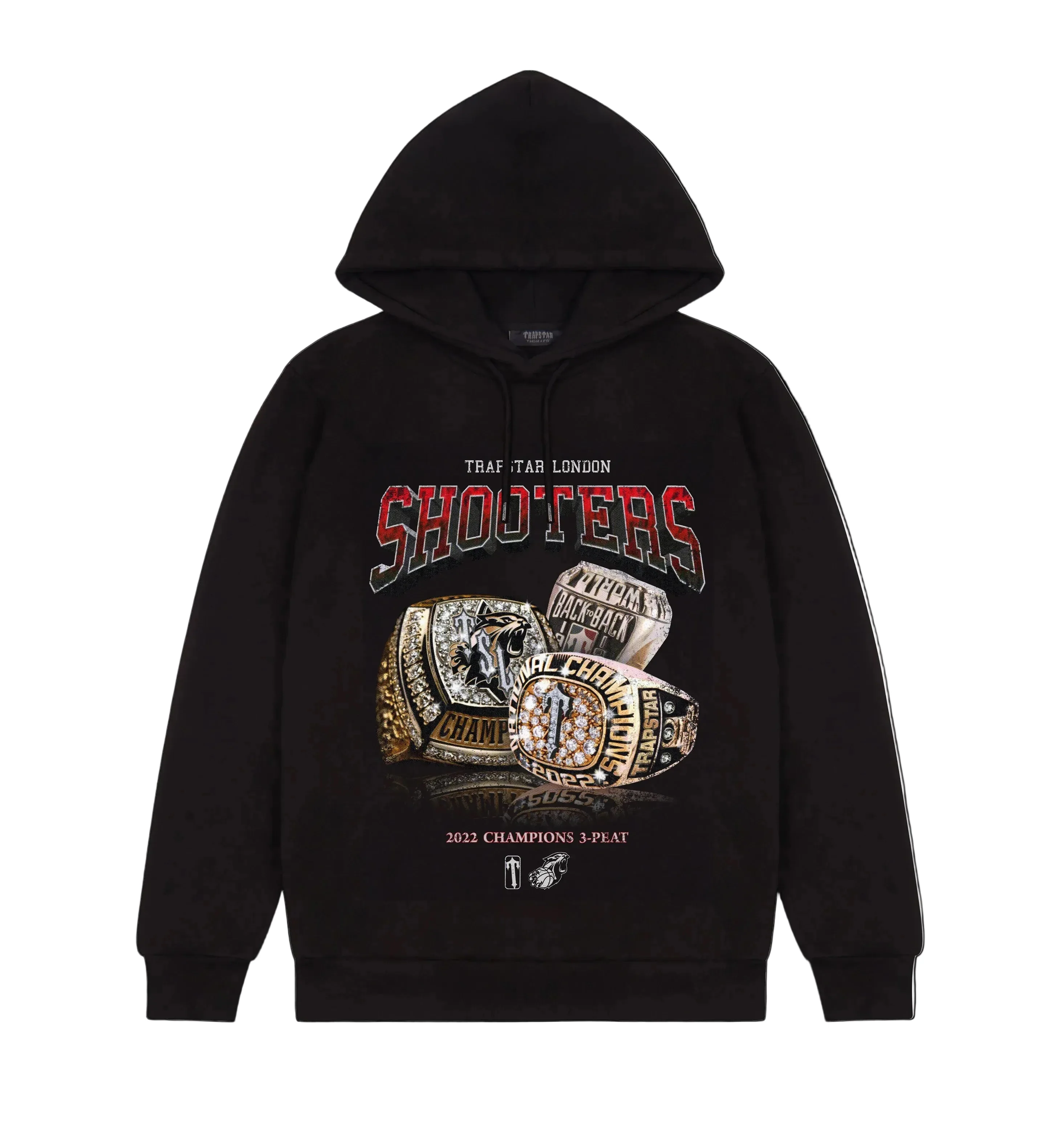 Three-peat Champions Hoodie - Black